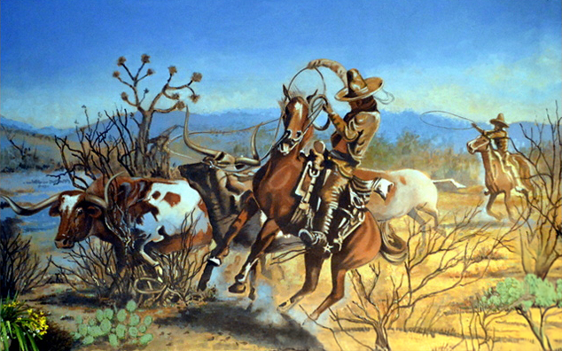 'Vaqueros' Backdrop